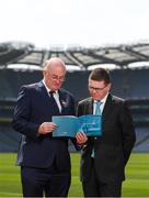 8 June 2018; Uachtarán Chumann Lúthchleas Gael John Horan and Ard Stiúrthóir of the GAA Tom Ryan during the GAA Strategic Plan 2018-2021 Launch at Croke Park, in Dublin. Photo by Eóin Noonan/Sportsfile