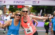 3 June 2018; Participants Ann Anderson, left, and Eileen Cunningham, from Athboy, Co. Meath, following the 2018 Vhi Women’s Mini Marathon. 30,000 women from all over the country took to the streets of Dublin to run, walk and jog the 10km route, raising much needed funds for hundreds of charities around the country. www.vhiwomensminimarathon.ie Photo by Ramsey Cardy/Sportsfile