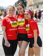 3 June 2018; Participants Aisling Kehoe, left, Hannah Kelly, centre, Catherine Ronayne during the 2018 Vhi Women’s Mini Marathon. 30,000 women from all over the country took to the streets of Dublin to run, walk and jog the 10km route, raising much needed funds for hundreds of charities around the country. www.vhiwomensminimarathon.ie. Photo by Ramsey Cardy/Sportsfile