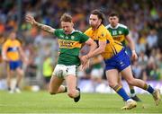 3 June 2018; Barry John Keane of Kerry in action against Cian O'Dea of Clare during the Munster GAA Football Senior Championship semi-final match between Kerry and Clare at Fitzgerald Stadium in Killarney, Kerry. Photo by Matt Browne/Sportsfile