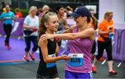 3 June 2018; Eva and Jessie Whelan from Trim, Co. Meath, celebrate following the 2018 Vhi Women’s Mini Marathon. 30,000 women from all over the country took to the streets of Dublin to run, walk and jog the 10km route, raising much needed funds for hundreds of charities around the country. www.vhiwomensminimarathon.ie Photo by Sam Barnes/Sportsfile