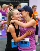 3 June 2018; Eva and Jessie Whelan from Trim, Co. Meath, celebrate following the 2018 Vhi Women’s Mini Marathon. 30,000 women from all over the country took to the streets of Dublin to run, walk and jog the 10km route, raising much needed funds for hundreds of charities around the country. www.vhiwomensminimarathon.ie Photo by Sam Barnes/Sportsfile
