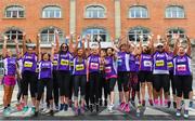 3 June 2018; VHI employees from the Kilkenny office pictured prior to the 2018 Vhi Women’s Mini Marathon. 30,000 women from all over the country took to the streets of Dublin to run, walk and jog the 10km route, raising much needed funds for hundreds of charities around the country. www.vhiwomensminimarathon.ie Photo by Harry Murphy/Sportsfile