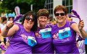 3 June 2018; Participants, from left, Mary Sice, Nora Martin and Lorraine MacTagh from Tuam, Co. Galway, following the 2018 Vhi Women’s Mini Marathon. 30,000 women from all over the country took to the streets of Dublin to run, walk and jog the 10km route, raising much needed funds for hundreds of charities around the country. www.vhiwomensminimarathon.ie Photo by Sam Barnes/Sportsfile