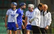 3 June 2018; Waterford players, from left, Michael Walsh, Stephen O'Keeffe, and Conor Gleeson appeal to the umpires after Austin Gleeson was adjudged to have carried the ball over the line, and a goal was given, during the Munster GAA Senior Hurling Championship Round 3 match between Waterford and Tipperary at the Gaelic Grounds in Limerick. Photo by Piaras Ó Mídheach/Sportsfile