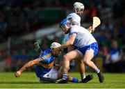 3 June 2018; Austin Gleeson of Waterford tangles with Patrick Maher of Tipperary during the Munster GAA Senior Hurling Championship Round 3 match between Waterford and Tipperary at the Gaelic Grounds in Limerick. Photo by Piaras Ó Mídheach/Sportsfile