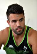5 June 2018; Conor Murray speaks to the media during an Ireland rugby press conference at Royal Pines Resort in Queensland, Australia. Photo by Brendan Moran/Sportsfile