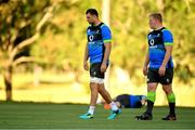 5 June 2018; Tadhg Beirne, left, and John Ryan during Ireland rugby squad training at Royal Pines Resort in Queensland, Australia. Photo by Brendan Moran/Sportsfile