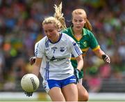 3 June 2018; Megan Dunford of Waterford in action against Andrea Murphy of Kerry  during the TG4 Munster Senior Ladies Football Championship semi-final match between Kerry and Waterford at Fitzgerald Stadium in Killarney, Kerry. Photo by Matt Browne/Sportsfile