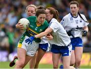 3 June 2018; Siobhan Burns of Kerry in action against Carragh McCarthy of Waterford during the TG4 Munster Senior Ladies Football Championship semi-final match between Kerry and Waterford at Fitzgerald Stadium in Killarney, Kerry. Photo by Matt Browne/Sportsfile