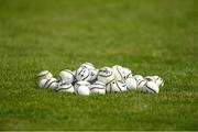 3 June 2018; A general view of sliotars before the Munster GAA Senior Hurling Championship Round 3 match between Waterford and Tipperary at the Gaelic Grounds in Limerick. Photo by Piaras Ó Mídheach/Sportsfile