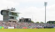 3 June 2018; A general view of the teams during the pre-match parade before the Ulster GAA Football Senior Championship Semi-Final match between Fermanagh and Monaghan at Healy Park in Omagh, Co Tyrone. Photo by Oliver McVeigh/Sportsfile