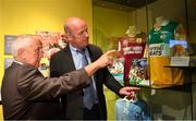 5 June 2018; Celebrating the launch of the new ’20 Years’ annual exhibition at the GAA Museum are former Meath manager Sean Boylan and former Kerry player and GAA Museum Hall of Fame Inductee, Jack O'Shea, at Croke Park in Dublin. The exhibition traces the key moments in GAA and Croke Park history over the past 20 years since the GAA Museum first opened its doors in 1998. Topics covered include the Croke Park redevelopment, the deletion of Rule 21, the suspension of Rule 42 that paved the way for international rugby and soccer to be played in Croke Park, the Special Olympics World Summer Games in 2003 and the GAA 125 festivities in 2009. The exhibition also serves as the throw-in for the GAA Museum’s anniversary programme of events. Details of all the museum’s celebratory activities can be found at www.crokepark.ie/gaamuseum.  Photo by Sam Barnes/Sportsfile