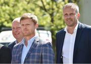 6 June 2018; RTÉ Sport today announced details of it's 2018 FIFA World Cup coverage across television, radio, online and mobile. RTÉ will provide live coverage of all 64 games across RTÉ2, RTÉ News Now and RTÉ Player. Pictured are Damien Duff, left, and Didi Hamann at RTÉ in Donnybrook, Dublin. Photo by Matt Browne/Sportsfile