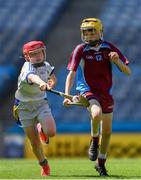 6 June 2018; Jack Moore of St. Fiachra's SNS, Beaumont, against Ethan Monahan of St. Patrick's NS, Diswellstown, in the Corn Marino during Day 2 of the Allianz Cumann na mBunscol finals at Croke Park in Dublin. Photo by Piaras Ó Mídheach/Sportsfile