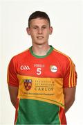 31 May 2018; Brian Cawley of Carlow during the Carlow Football Squad Portraits 2018 at Carlow GAA Centre of Excellence in Fennagh, Carlow. Photo by Matt Browne/Sportsfile
