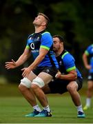 7 June 2018; Jordi Murphy, left, and Rob Herring during Ireland rugby squad training at Royal Pines Resort in Queensland, Australia. Photo by Brendan Moran/Sportsfile