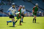6 June 2018; Jess Courtney of St. Raphaela's PS, Stillorgan, during her side's game against Gaelscoil Inse Chór in the Sciath Nuri final during Day 2 of the Allianz Cumann na mBunscol finals at Croke Park in Dublin. Photo by Piaras Ó Mídheach/Sportsfile