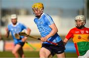 6 June 2018; Daire Gray of Dublin in action against Aaron Amond of Carlow during the Bord Gais Energy Leinster Under 21 Hurling Championship 2018 Round 2 match between Carlow and Dublin at Netwatch Cullen Park in Carlow. Photo by Matt Browne/Sportsfile