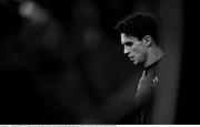 7 June 2018; (EDITOR'S NOTE; Image has been converted to Black & White) Joey Carbery during Ireland rugby squad training at Royal Pines Resort in Queensland, Australia. Photo by Brendan Moran/Sportsfile