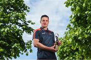 7 June 2018; Carlow’s Paul Broderick and Clare’s John Conlon confirmed as the PwC GAA/GPA Players of the Month for May in football and hurling. Pictured is John Conlon after being presented with his PwC GAA/GPA Player of the Month Award at the PwC Offices in Dublin. Photo by David Fitzgerald/Sportsfile