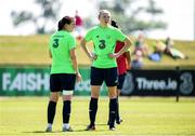7 June 2018; Louise Quinn, left, and Niamh Fahey during a Republic of Ireland WNT training session at the FAI NTC in Abbotstown, Dublin. Photo by Matt Browne/Sportsfile