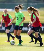 7 June 2018; Katie McCabe in action against Zara Foley, right, during a Republic of Ireland WNT training session at the FAI NTC in Abbotstown, Dublin. Photo by Matt Browne/Sportsfile