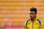 8 June 2018; Will Genia takes his place for the team photograph prior to the Australian Wallabies captain's run in Suncorp Stadium in Brisbane, Queensland, Australia. Photo by Brendan Moran/Sportsfile