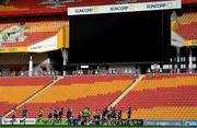 8 June 2018; The Ireland team run out during their captain's run in Suncorp Stadium in Brisbane, Queensland, Australia. Photo by Brendan Moran/Sportsfile