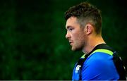 8 June 2018; Captain Peter O'Mahony speaks to the media after the Ireland rugby squad captain's run in Suncorp Stadium in Brisbane, Queensland, Australia. Photo by Brendan Moran/Sportsfile