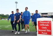 8 June 2018; Limerick players, including Colm Walsh-O'Loghlen, second from left, and Eoin Wearen, second from right, return to the dressing room ahead of the SSE Airtricity League Premier Division match between Dundalk and Limerick at Oriel Park in Dundalk, Louth. Photo by Sam Barnes/Sportsfile