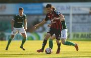 8 June 2018; Dinny Corcoran of Bohemians in action against Conor McDermott of Derry City during the SSE Airtricity League Premier Division match between Bohemians and Derry City at Dalymount Park in Dublin. Photo by Piaras Ó Mídheach/Sportsfile