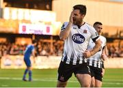 8 June 2018; Patrick Hoban of Dundalk celebrates after scoring his side's second goal during the SSE Airtricity League Premier Division match between Dundalk and Limerick at Oriel Park in Dundalk, Louth. Photo by Sam Barnes/Sportsfile