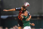 8 June 2018; Oscar Brennan of Bohemians in action against Aaron McEneff of Derry City during the SSE Airtricity League Premier Division match between Bohemians and Derry City at Dalymount Park in Dublin. Photo by Piaras Ó Mídheach/Sportsfile