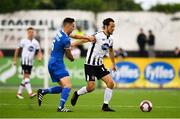 8 June 2018; Krisztián Adorján of Dundalk in action against Cian Coleman of Limerick during the SSE Airtricity League Premier Division match between Dundalk and Limerick at Oriel Park in Dundalk, Louth. Photo by Sam Barnes/Sportsfile
