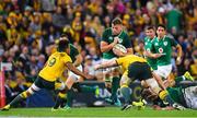 9 June 2018; Jordi Murphy of Ireland in action against Will Genia and David Pocock of Australia during the 2018 Mitsubishi Estate Ireland Series 1st Test match between Australia and Ireland at Suncorp Stadium, in Brisbane, Australia. Photo by Brendan Moran/Sportsfile