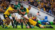 9 June 2018; CJ Stander of Ireland is tackled by Scott Sio and David Pocock of Australia during the 2018 Mitsubishi Estate Ireland Series 1st Test match between Australia and Ireland at Suncorp Stadium, in Brisbane, Australia. Photo by Brendan Moran/Sportsfile