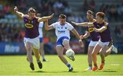9 June 2018; Gavin Crotty of Waterford in action against Naomhan Rossiter, left, and James Stafford of Wexford during the GAA Football All-Ireland Senior Championship Round 1 match between Wexford and Waterford at Innovate Wexford Park in Wexford. Photo by Matt Browne/Sportsfile