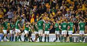 9 June 2018; The Ireland team react after conceding a second try during the 2018 Mitsubishi Estate Ireland Series 1st Test match between Australia and Ireland at Suncorp Stadium, in Brisbane, Australia. Photo by Brendan Moran/Sportsfile