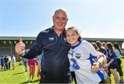 9 June 2018; Waterford manager Tom McGlinchey celebrates with his daughter Sinead, age 12, after the GAA Football All-Ireland Senior Championship Round 1 match between Wexford and Waterford at Innovate Wexford Park in Wexford. Photo by Matt Browne/Sportsfile