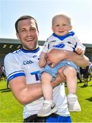 9 June 2018; Stephen Prendergast of Waterford with his son Jake, age 15 months, after the GAA Football All-Ireland Senior Championship Round 1 match between Wexford and Waterford at Innovate Wexford Park in Wexford. Photo by Matt Browne/Sportsfile