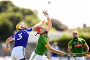 9 June 2018; Jack Regan of Meath in action against Leigh Bergin of Laois during the Joe McDonagh Cup Round 5 match between Meath and Laois at Páirc Táilteann in Navan, Co Meath. Photo by Stephen McCarthy/Sportsfile