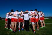 9 June 2018; Tyrone manager Mickey Harte and his players huddle together prior to the GAA Football All-Ireland Senior Championship Round 1 match between Meath and Tyrone at Páirc Táilteann in Navan, Co Meath. Photo by Stephen McCarthy/Sportsfile