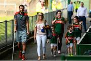 9 June 2018; Tom Parsons of Mayo, accompanied by his wife Carol Hopkin, receives a standing ovation from supporters upon his arrival prior to the GAA Football All-Ireland Senior Championship Round 1 match between Limerick and Mayo at the Gaelic Grounds in Limerick. Photo by Diarmuid Greene/Sportsfile