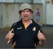 9 June 2018; Kilkenny supporter Paddy Cunningham, from Callan, Co Kilkenny, nephew of Frank Cummins, arrives ahead of the Leinster GAA Hurling Senior Championship Round 5 match between Kilkenny and Wexford at Nowlan Park in Kilkenny. Photo by Daire Brennan/Sportsfile