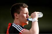 9 June 2018; Cillian O'Connor of Mayo takes a drink of water during the GAA Football All-Ireland Senior Championship Round 1 match between Limerick and Mayo at the Gaelic Grounds in Limerick. Photo by Diarmuid Greene/Sportsfile