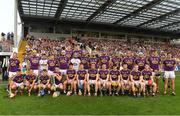 9 June 2018; The Wexford squad before the Leinster GAA Hurling Senior Championship Round 5 match between Kilkenny and Wexford at Nowlan Park in Kilkenny. Photo by Ray McManus/Sportsfile