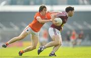 9 June 2018; Callum McCormack of Westmeath in action against Andrew Murnin of Armagh during the GAA Football All-Ireland Senior Championship Round 1 match between Westmeath and Armagh at TEG Cusack Park in Mullingar, Co. Westmeath. Photo by Ramsey Cardy/Sportsfile