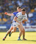 9 June 2018; Dara McVeety of Cavan in action against John McGrath of Wicklow during the GAA Football All-Ireland Senior Championship Round 1 match between Wicklow and Cavan at Joule Park in Aughrim, Wicklow. Photo by Harry Murphy/Sportsfile