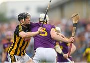 9 June 2018; Liam Ryan of Wexford is tackled by Walter Walsh of Kilkenny during the Leinster GAA Hurling Senior Championship Round 5 match between Kilkenny and Wexford at Nowlan Park in Kilkenny. Photo by Ray McManus/Sportsfile